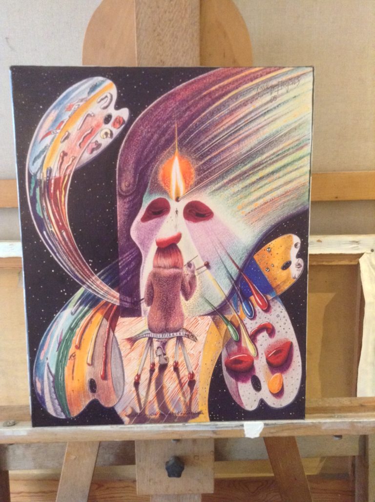 L'artiste inspiré par un sujet métaphysique Xavier DEGANS